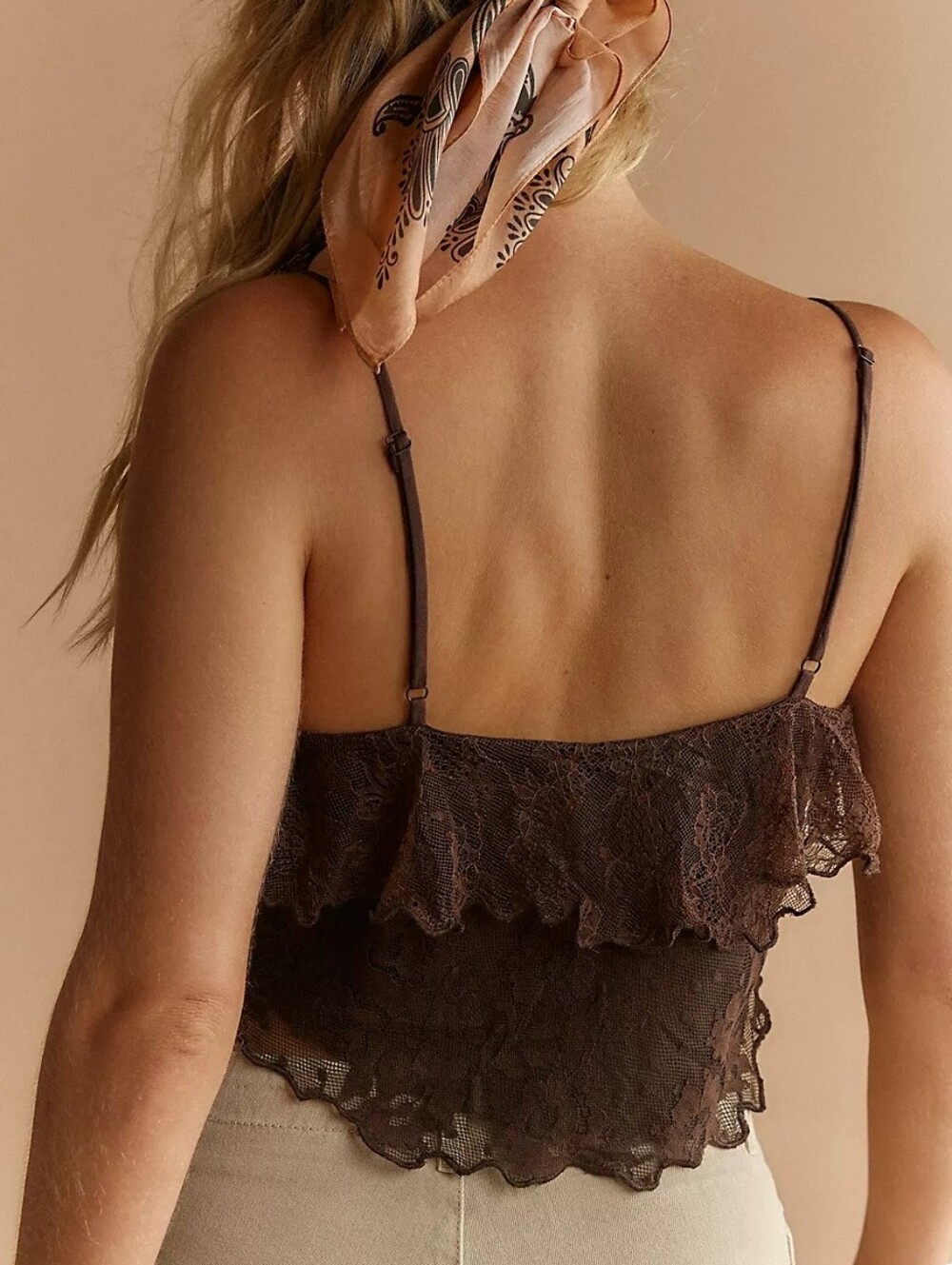 NWT Free People Rose Gold Lace Top. XS - Picture 2 of 11
